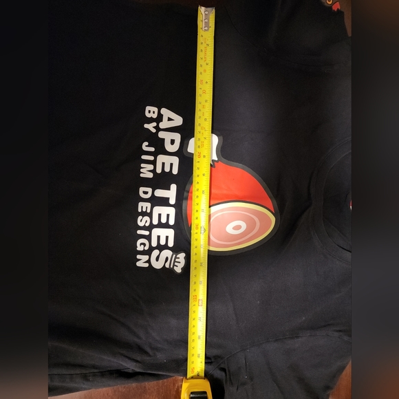 Ape Tees Jim Design Black T Shirt Lion Mens XL **has Minor Defect SEE Descr - Picture 4 of 8